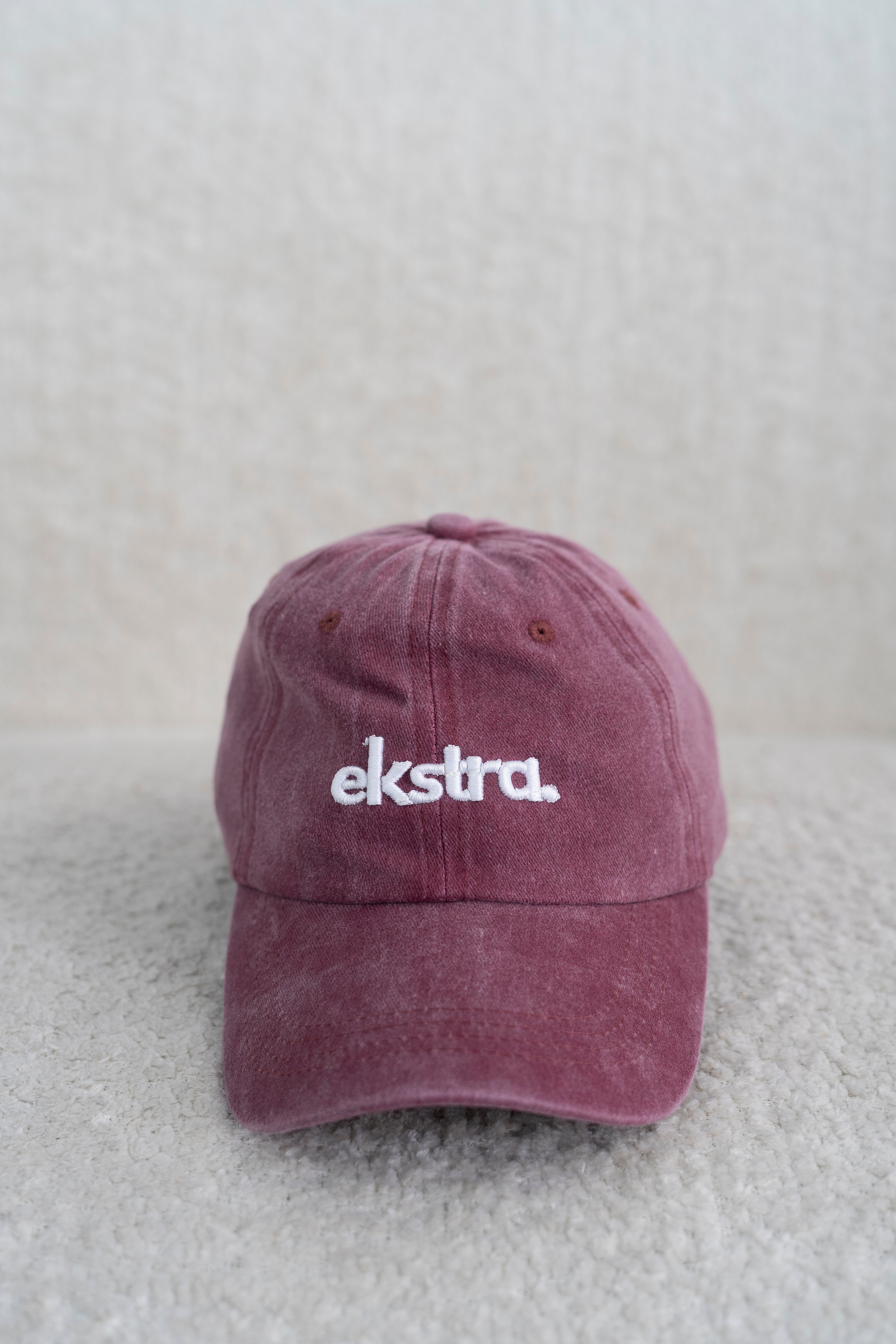Cap washed Maroon