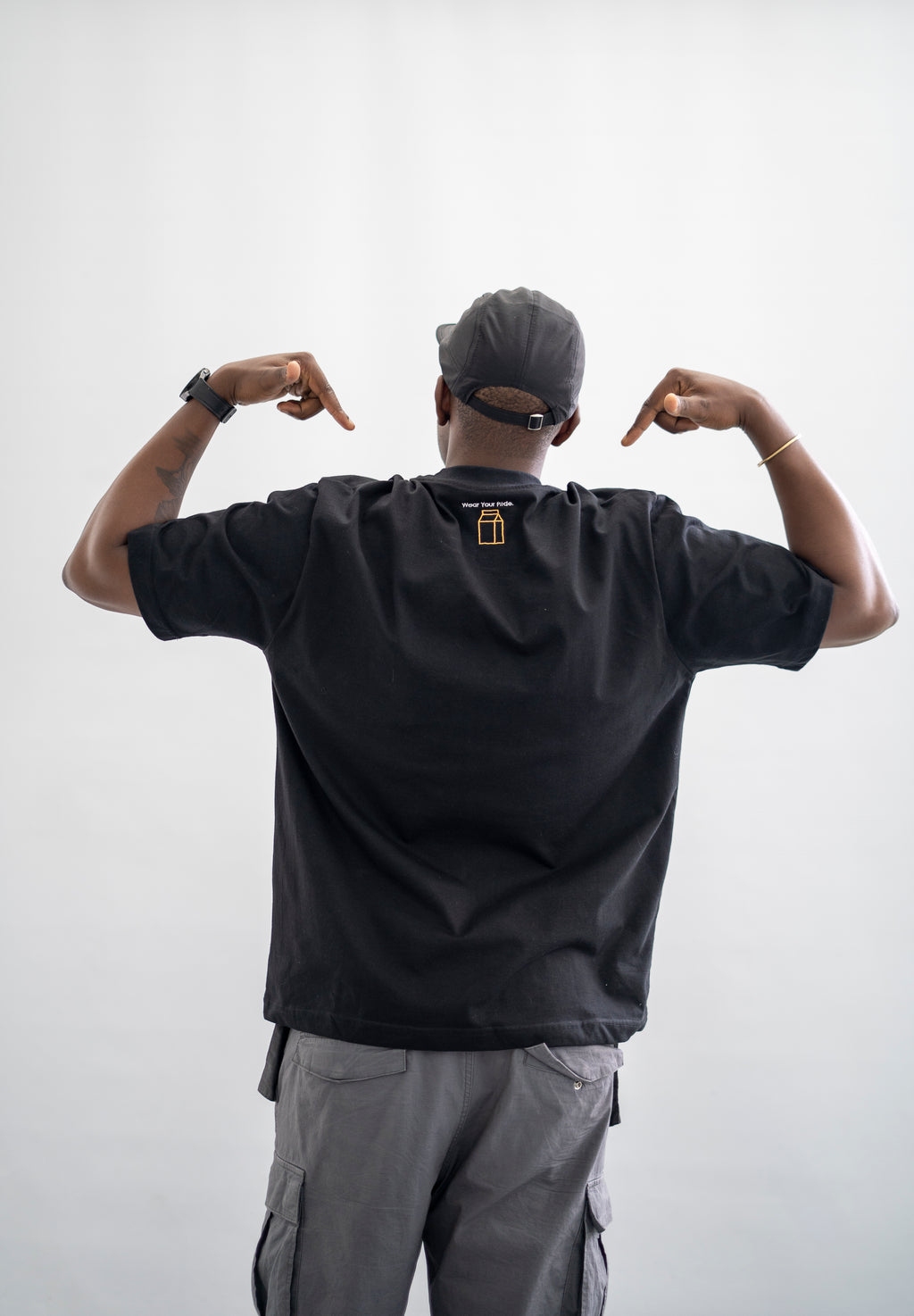 Oversized T-shirt Black 240gsm